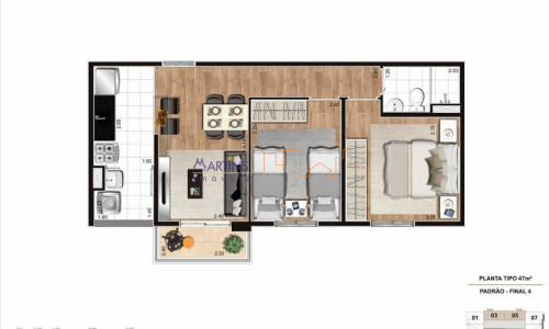 Apartamento 47 mts² próximo ao Shopping Metrô Tucuruvi