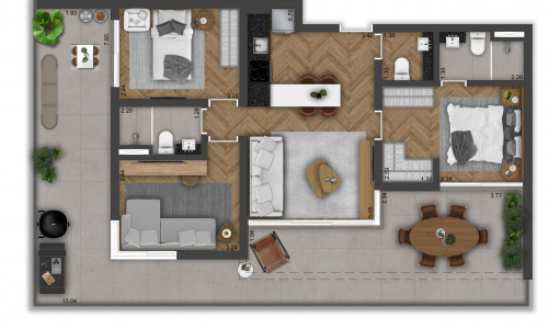 Augusta Jardins, Aptos e Stúdios 23 a 77 mts²  residencial e investimentos